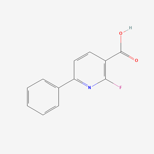 2-fluoro-6-phenylpyridine-3-carboxylic acid (CAS: 505083-01-2) - Chemical Structure and Molecular Formula 