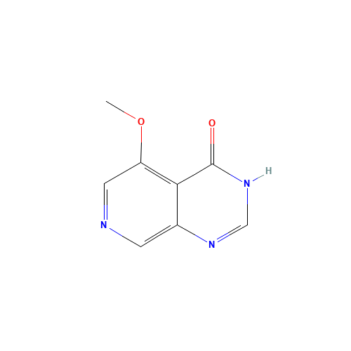 5-methoxy-1H-pyrido[3,4-d]pyrimidin-4-one (CAS: 709666-25-1) - Chemical Structure and Molecular Formula 
