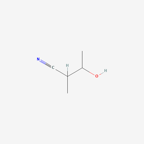 3-hydroxy-2-methylbutanenitrile (CAS: 38046-46-7) - Chemical Structure and Molecular Formula 