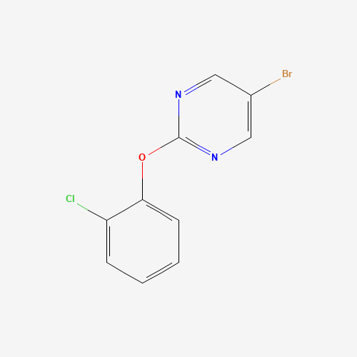 5-bromo-2-(2-chlorophenoxy)pyrimidine (CAS: 73254-96-3) - Chemical Structure and Molecular Formula 
