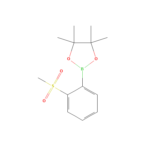4,4,5,5-tetramethyl-2-(2-methylsulfonylphenyl)-1,3,2-dioxaborolane (CAS: 879648-22-3) - Related Chemical Product
