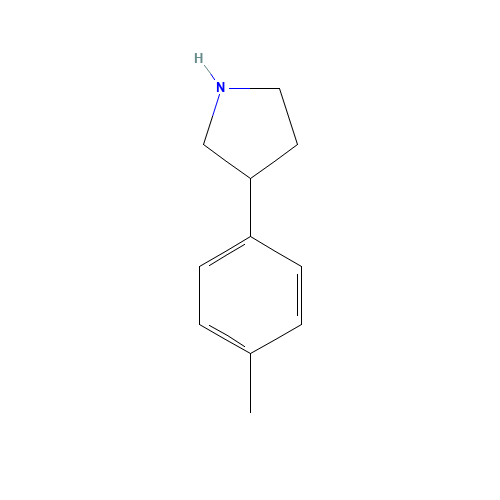 3-(4-methylphenyl)pyrrolidine (CAS: 899425-95-7) - Chemical Structure and Molecular Formula 