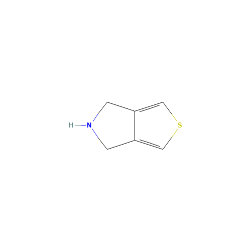 5,6-dihydro-4H-thieno[3,4-c]pyrrole (CAS: 185065-69-4) - Chemical Structure and Molecular Formula 