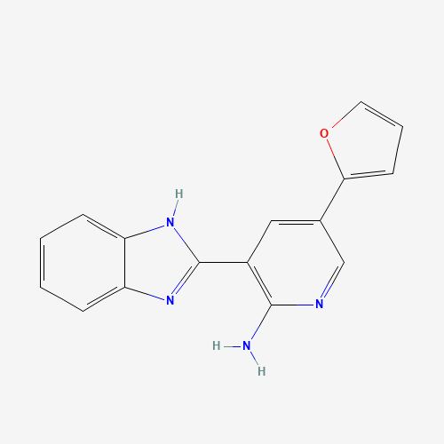 3-(1H-benzimidazol-2-yl)-5-(furan-2-yl)pyridin-2-amine (CAS: 1261220-37-4) - Related Chemical Product