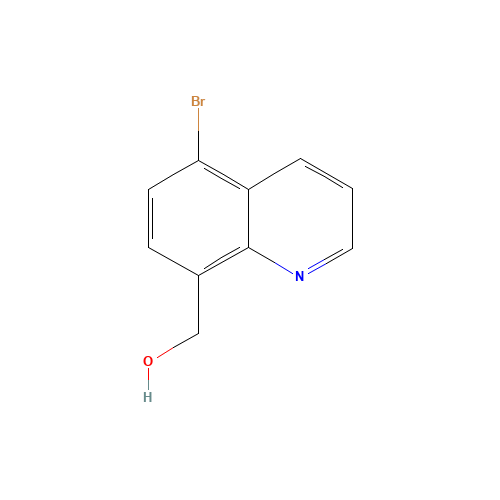 (5-bromoquinolin-8-yl)methanol (CAS: 1566502-75-7) - Chemical Structure and Molecular Formula 
