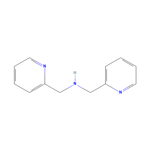 1-pyridin-2-yl-N-(pyridin-2-ylmethyl)methanamine (CAS: 1539-42-0) - Chemical Structure and Molecular Formula 