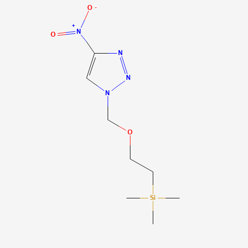 trimethyl-[2-[(4-nitrotriazol-1-yl)methoxy]ethyl]silane (CAS: 1611444-55-3) - Chemical Structure and Molecular Formula 