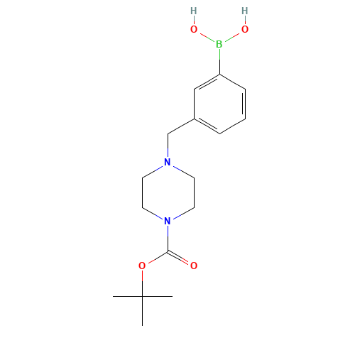 [3-[[4-[(2-methylpropan-2-yl)oxycarbonyl]piperazin-1-yl]methyl]phenyl]boronic acid (CAS: 865314-28-9) - Related Chemical Product