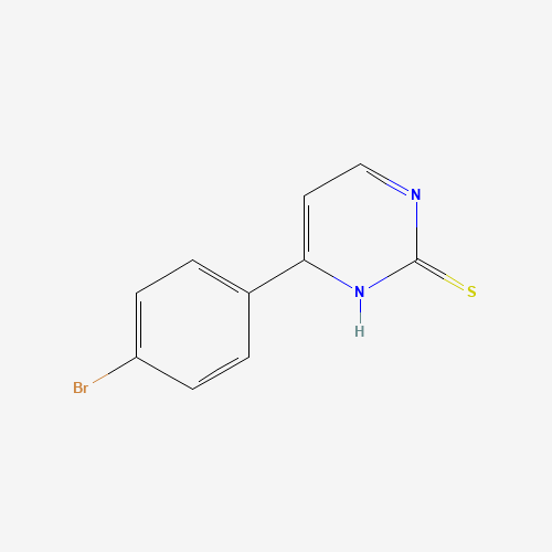 6-(4-bromophenyl)-1H-pyrimidine-2-thione (CAS: 832741-25-0) - Chemical Structure and Molecular Formula 