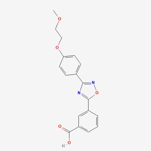 3-[3-[4-(2-methoxyethoxy)phenyl]-1,2,4-oxadiazol-5-yl]benzoic acid (CAS: 745055-24-7) - Related Chemical Product