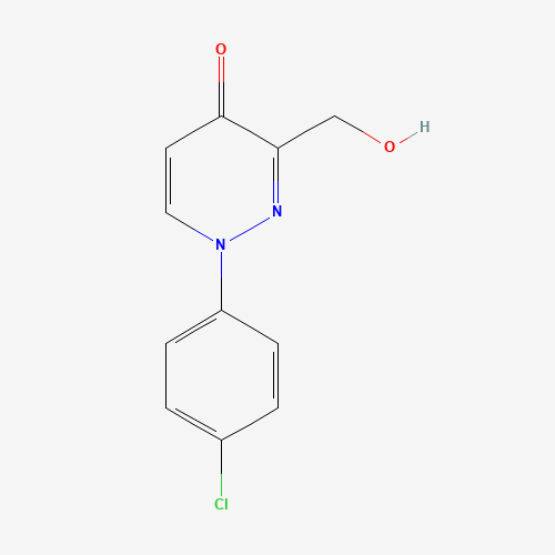 1-(4-chlorophenyl)-3-(hydroxymethyl)pyridazin-4-one (CAS: 1314397-18-6) - Chemical Structure and Molecular Formula 
