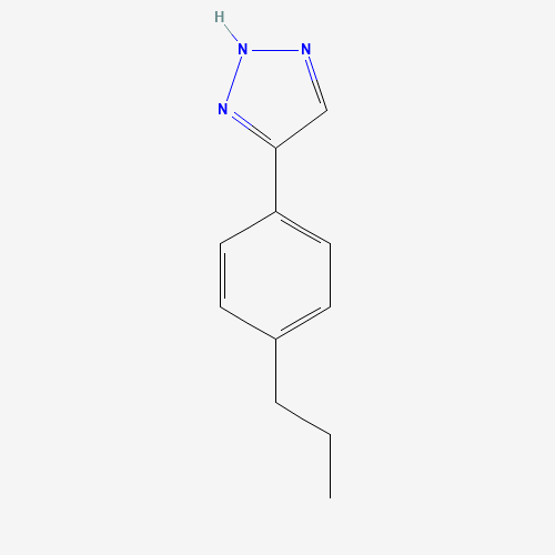 4-(4-propylphenyl)-2H-triazole (CAS: 369363-64-4) - Chemical Structure and Molecular Formula 