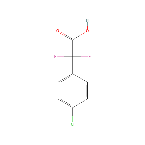 2-(4-chlorophenyl)-2,2-difluoroacetic acid (CAS: 475301-73-6) - Chemical Structure and Molecular Formula 