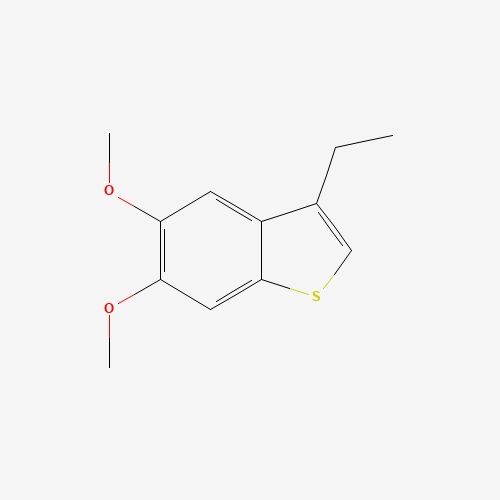 3-ethyl-5,6-dimethoxy-1-benzothiophene (CAS: 959144-65-1) - Chemical Structure and Molecular Formula 