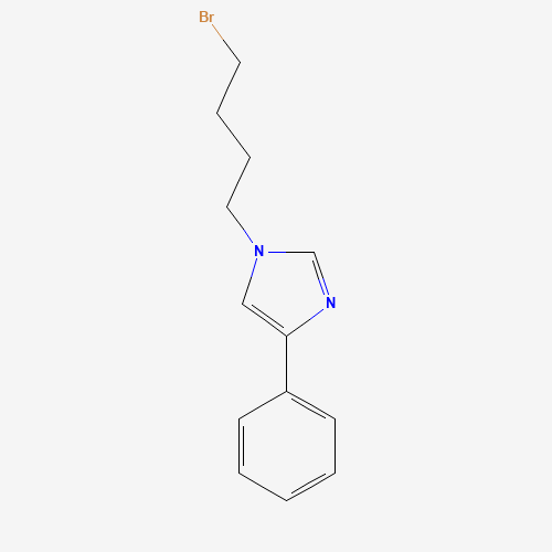 1-(4-bromobutyl)-4-phenylimidazole (CAS: 235096-56-7) - Chemical Structure and Molecular Formula 