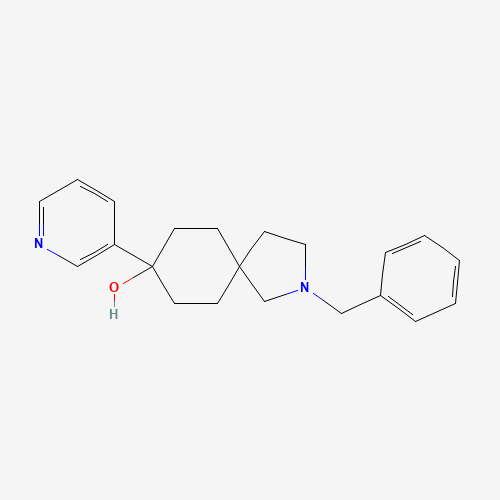 2-benzyl-8-pyridin-3-yl-2-azaspiro[4.5]decan-8-ol (CAS: 1246508-21-3) - Chemical Structure and Molecular Formula 