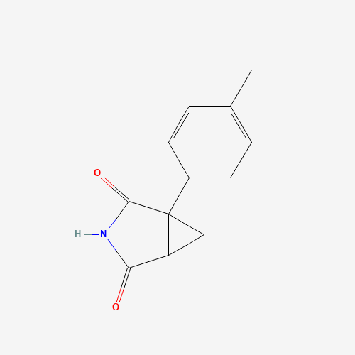 1-(4-methylphenyl)-3-azabicyclo[3.1.0]hexane-2,4-dione (CAS: 66504-87-8) - Chemical Structure and Molecular Formula 