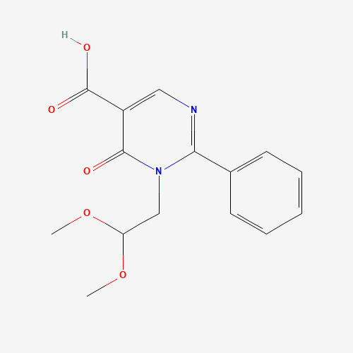 1-(2,2-dimethoxyethyl)-6-oxo-2-phenylpyrimidine-5-carboxylic acid (CAS: 293329-57-4) - Related Chemical Product