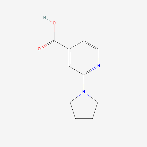 2-pyrrolidin-1-ylpyridine-4-carboxylic acid (CAS: 98088-04-1) - Chemical Structure and Molecular Formula 
