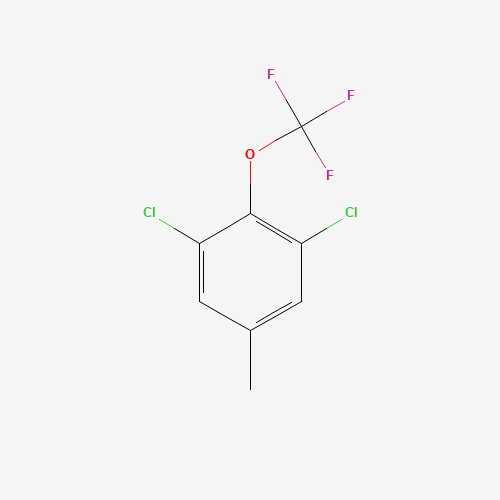 1,3-dichloro-5-methyl-2-(trifluoromethoxy)benzene (CAS: 1350760-79-0) - Chemical Structure and Molecular Formula 
