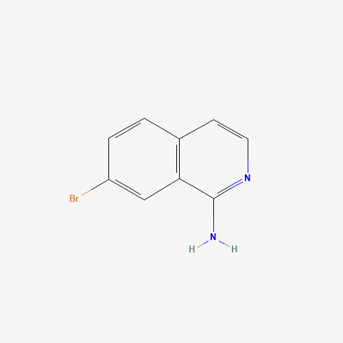 7-bromoisoquinolin-1-amine (CAS: 215453-53-5) - Chemical Structure and Molecular Formula 