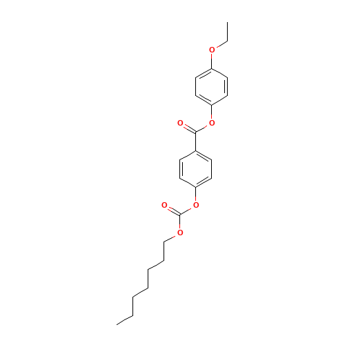 (4-ethoxyphenyl) 4-heptoxycarbonyloxybenzoate (CAS: 33924-76-4) - Chemical Structure and Molecular Formula 