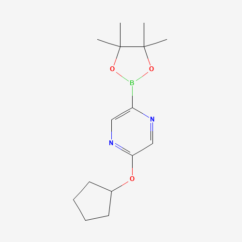 2-cyclopentyloxy-5-(4,4,5,5-tetramethyl-1,3,2-dioxaborolan-2-yl)pyrazine (CAS: 1315353-86-6) - Related Chemical Product