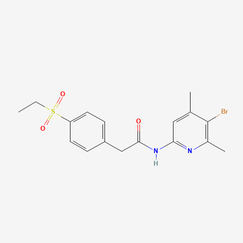N-(5-bromo-4,6-dimethylpyridin-2-yl)-2-(4-ethylsulfonylphenyl)acetamide (CAS: 1426805-10-8) - Related Chemical Product