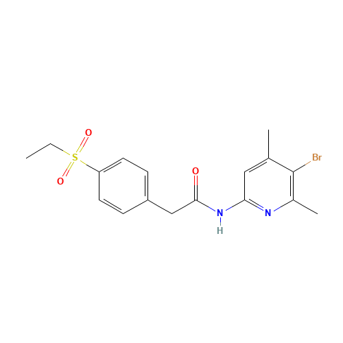 N-(5-bromo-4,6-dimethylpyridin-2-yl)-2-(4-ethylsulfonylphenyl)acetamide (CAS: 1426805-10-8) - Related Chemical Product