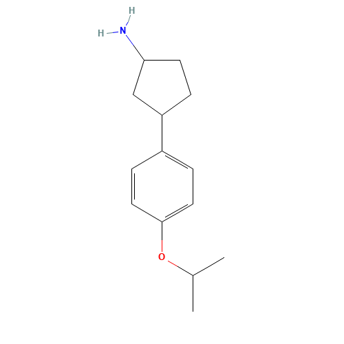 3-(4-propan-2-yloxyphenyl)cyclopentan-1-amine (CAS: 1341901-22-1) - Related Chemical Product