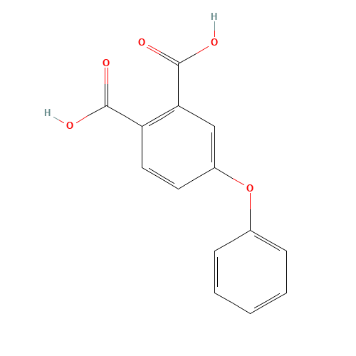 4-phenoxyphthalic acid (CAS: 37951-15-8) - Chemical Structure and Molecular Formula 