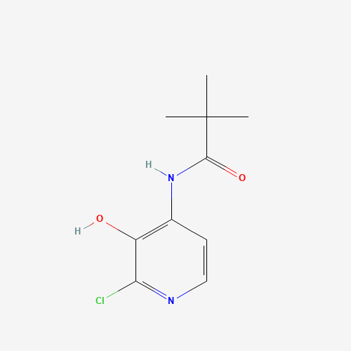 N-(2-chloro-3-hydroxypyridin-4-yl)-2,2-dimethylpropanamide (CAS: 1021339-26-3) - Chemical Structure and Molecular Formula 