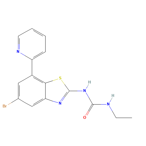 1-(5-bromo-7-pyridin-2-yl-1,3-benzothiazol-2-yl)-3-ethylurea (CAS: 1000289-61-1) - Related Chemical Product