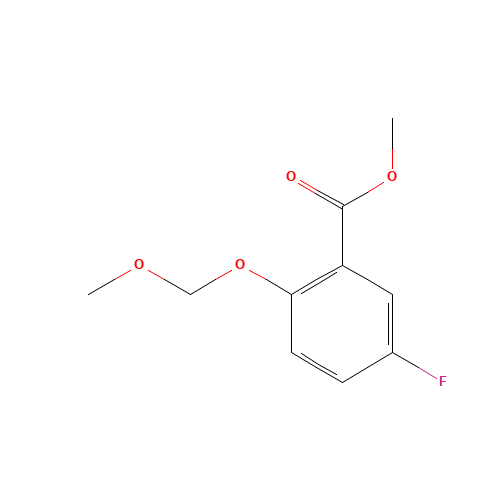methyl 5-fluoro-2-(methoxymethoxy)benzoate (CAS: 368422-32-6) - Chemical Structure and Molecular Formula 