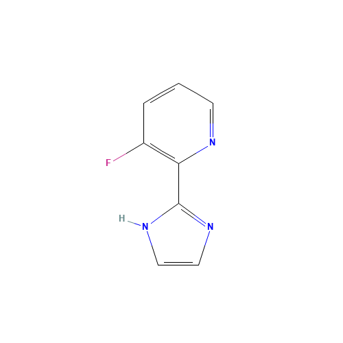 3-fluoro-2-(1H-imidazol-2-yl)pyridine (CAS: 691886-16-5) - Chemical Structure and Molecular Formula 