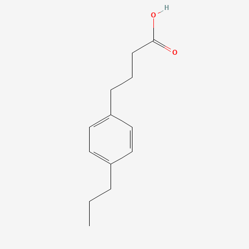 4-(4-propylphenyl)butanoic acid (CAS: 25711-53-9) - Chemical Structure and Molecular Formula 
