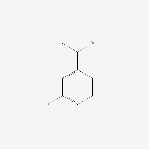 1-(1-bromoethyl)-3-chlorobenzene (CAS: 65130-47-4) - Chemical Structure and Molecular Formula 