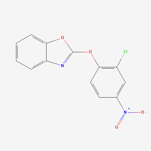 2-(2-chloro-4-nitrophenoxy)-1,3-benzoxazole (CAS: 865349-56-0) - Chemical Structure and Molecular Formula 