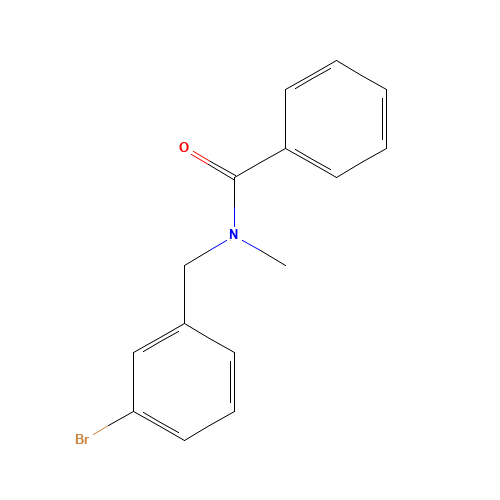 N-[(3-bromophenyl)methyl]-N-methylbenzamide (CAS: 398149-44-5) - Chemical Structure and Molecular Formula 