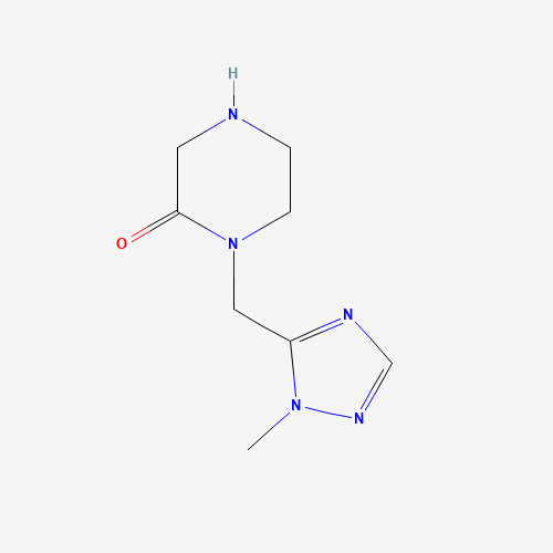 1-[(2-methyl-1,2,4-triazol-3-yl)methyl]piperazin-2-one (CAS: 374795-50-3) - Chemical Structure and Molecular Formula 