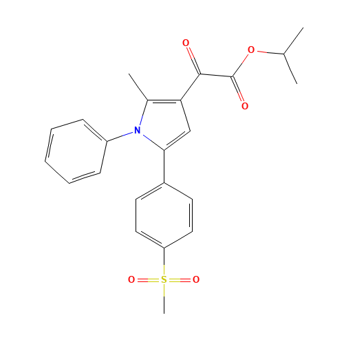 propan-2-yl 2-[2-methyl-5-(4-methylsulfonylphenyl)-1-phenylpyrrol-3-yl]-2-oxoacetate (CAS: 1005451-76-2) - Related Chemical Product
