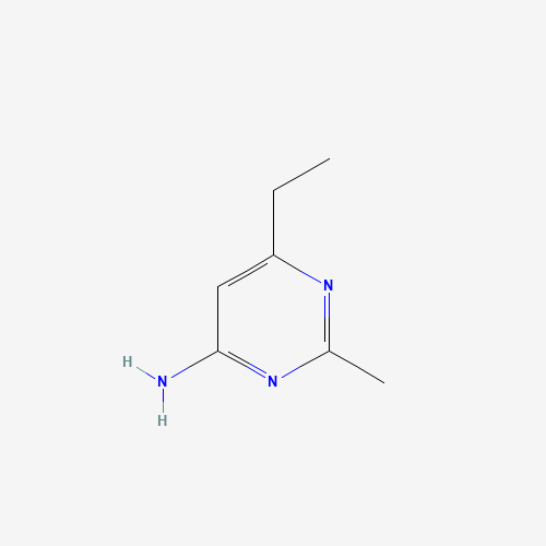 6-ethyl-2-methylpyrimidin-4-amine (CAS: 90008-43-8) - Chemical Structure and Molecular Formula 