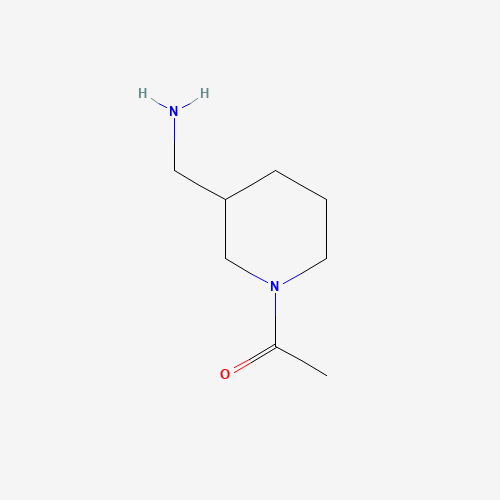 1-[3-(aminomethyl)piperidin-1-yl]ethanone (CAS: 915922-81-5) - Chemical Structure and Molecular Formula 
