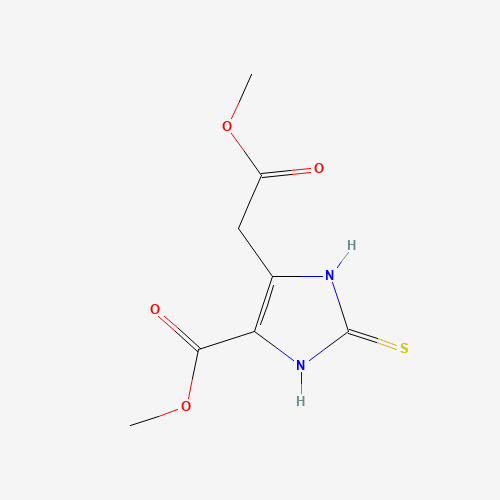 methyl 5-(2-methoxy-2-oxoethyl)-2-sulfanylidene-1,3-dihydroimidazole-4-carboxylate (CAS: 92203-78-6) - Related Chemical Product