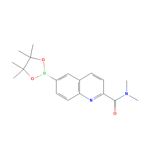 N,N-dimethyl-6-(4,4,5,5-tetramethyl-1,3,2-dioxaborolan-2-yl)quinoline-2-carboxamide (CAS: 1199806-01-3) - Related Chemical Product