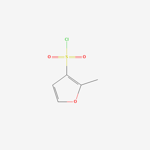 2-methylfuran-3-sulfonyl chloride (CAS: 60965-56-2) - Chemical Structure and Molecular Formula 