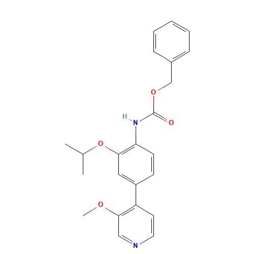 benzyl N-[4-(3-methoxypyridin-4-yl)-2-propan-2-yloxyphenyl]carbamate (CAS: 1462950-62-4) - Related Chemical Product