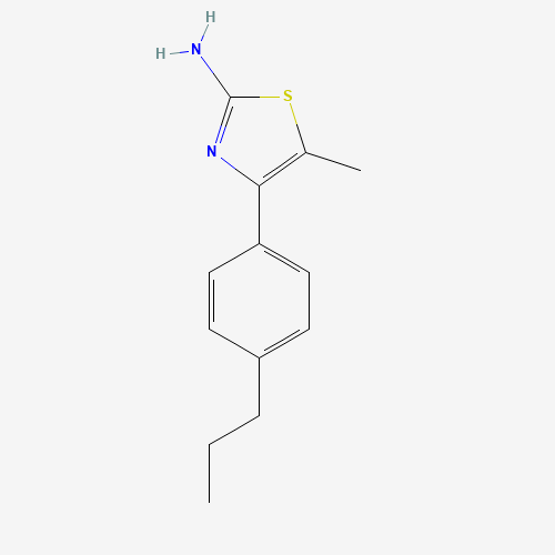 5-methyl-4-(4-propylphenyl)-1,3-thiazol-2-amine (CAS: 438223-45-1) - Related Chemical Product