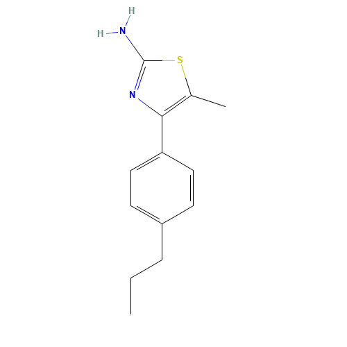 5-methyl-4-(4-propylphenyl)-1,3-thiazol-2-amine (CAS: 438223-45-1) - Related Chemical Product