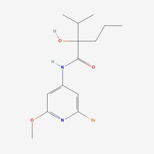 N-(2-bromo-6-methoxypyridin-4-yl)-2-hydroxy-2-propan-2-ylpentanamide (CAS: 1433905-05-5) - Related Chemical Product